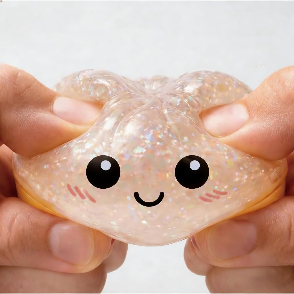 Glitter Dumpling, Glitter Dumpling Squishy with Box,Dumplings Stress Balls Fidget Sensory Balls,Dumplings Sensory Squeeze Toy for Stress Relief