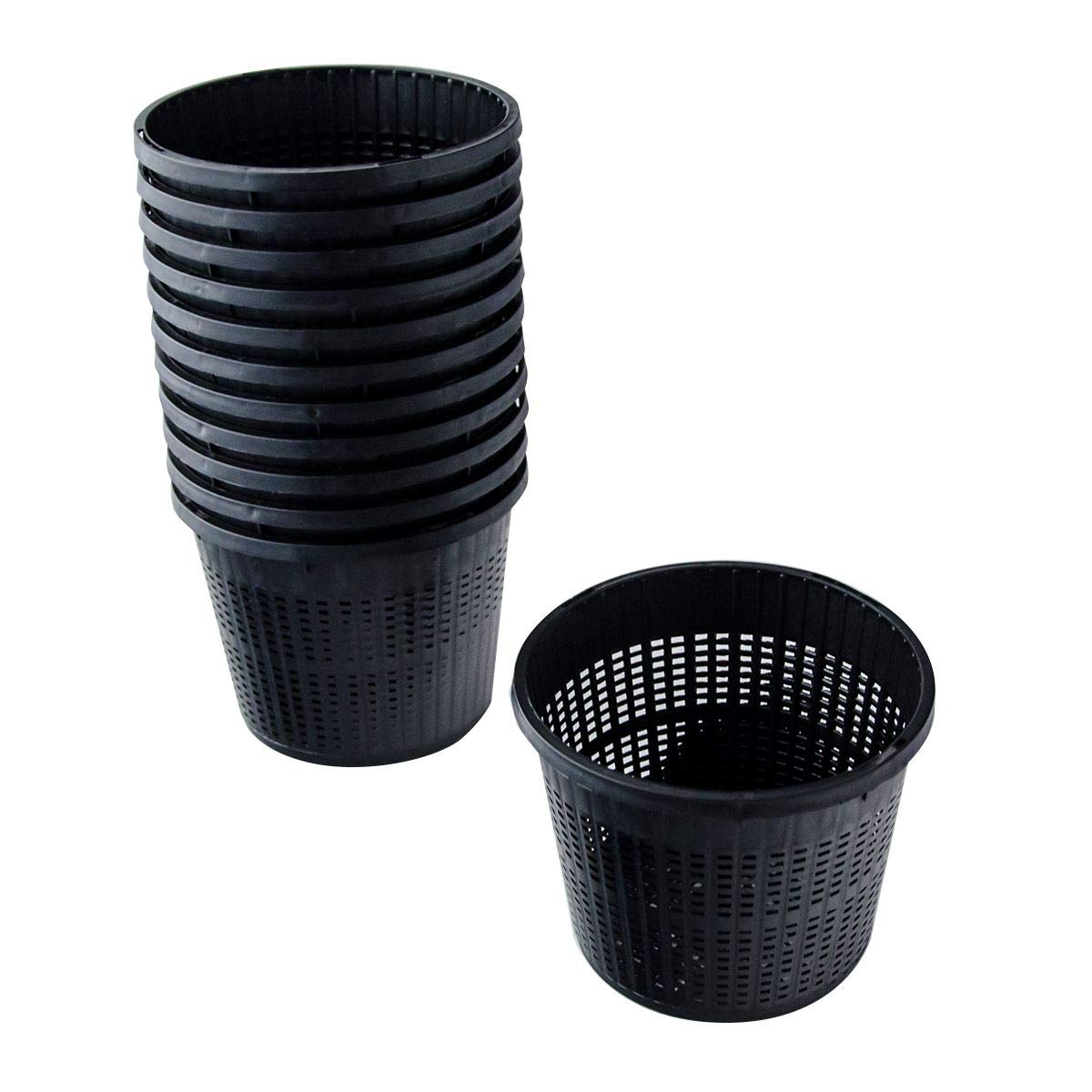 Pisces Pond Round Plant Basket 13 x 10cm - 12 Pack of Pond Planting Pot