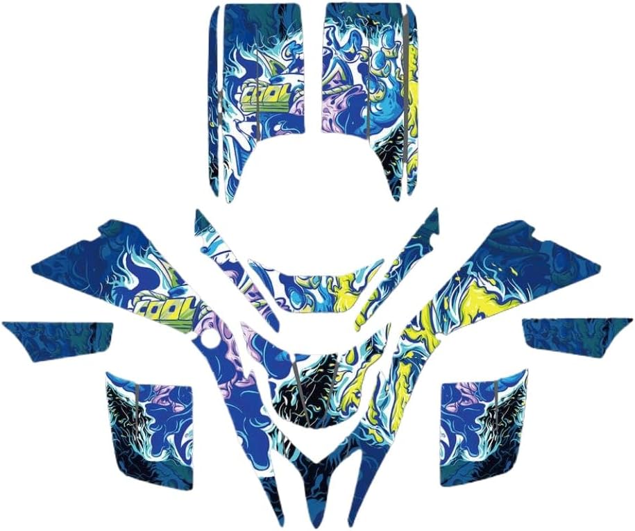 Compatible With ATV Models Blaster 200 YFS200 1988 2006 Graphics Background Decals Stickers Decoration Protector(2066)