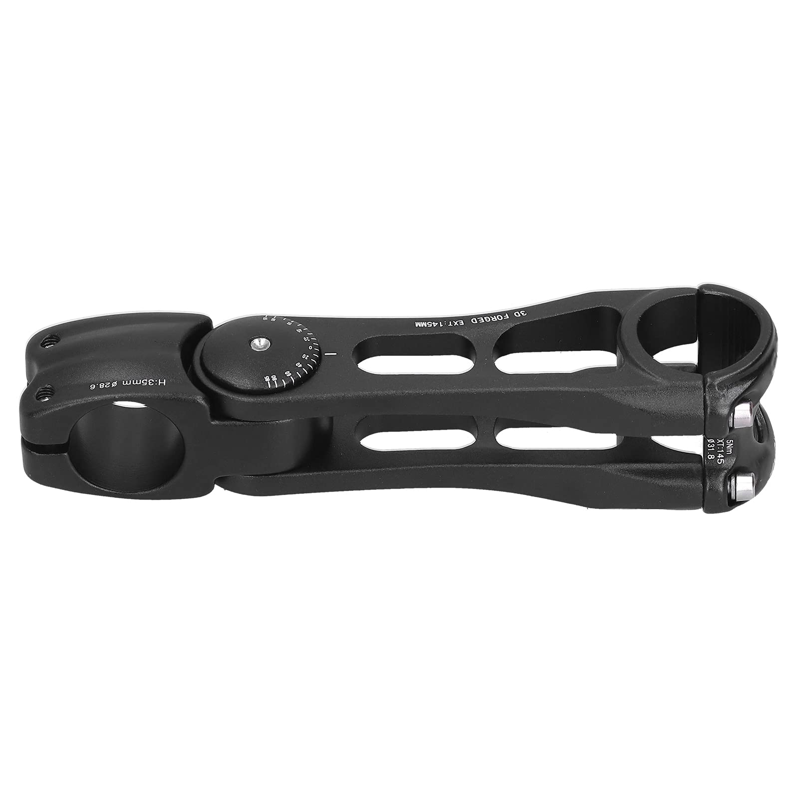 Rower górski aluminiowy trzon aluminiowy regulowany kąt kątowy kąt o wysokiej wytrzymałości czarny 31,8x145 mm