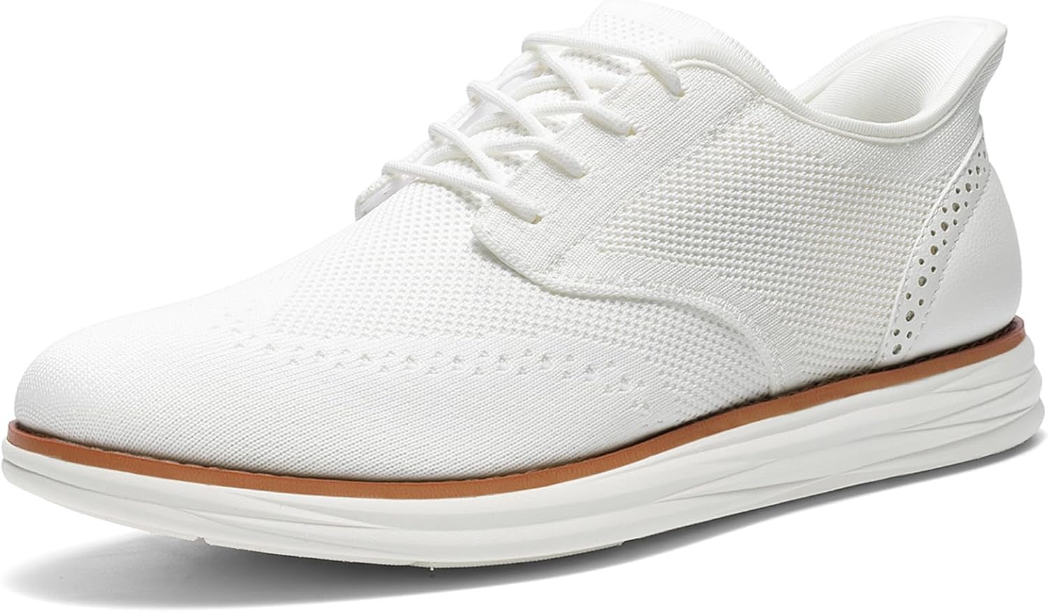 Bruno Marc Men's KnitFlex Craft Mesh Oxfords Sneakers Casual Dress Lace-Up Lightweight Walking Shoes