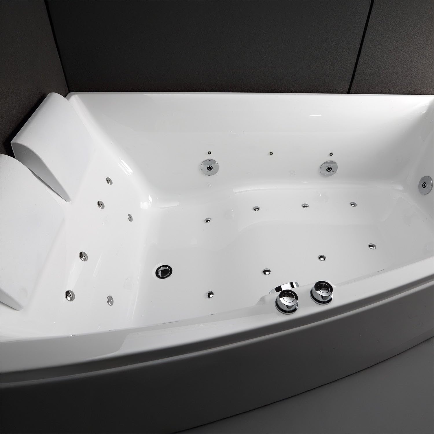 Baignoire Balnéo Sangha Duo Wave Gauche 170 x120 x63 cm, by SPALINA