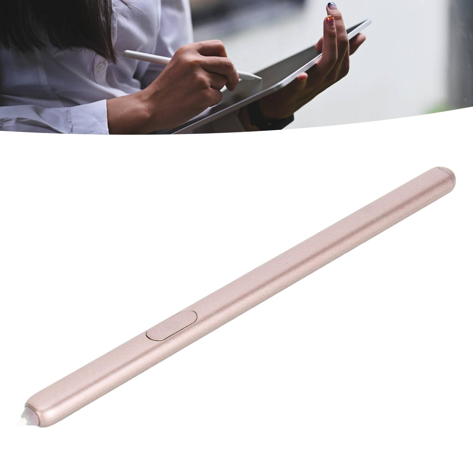 2 Lápices Capacitivos para Tableta, Lápiz Capacitivo para Pantalla Táctil, Lápices Capacitivos con Sensibilidad a la Presión Magneti 4096 con 5 Puntas de Repuesto paraTab S6