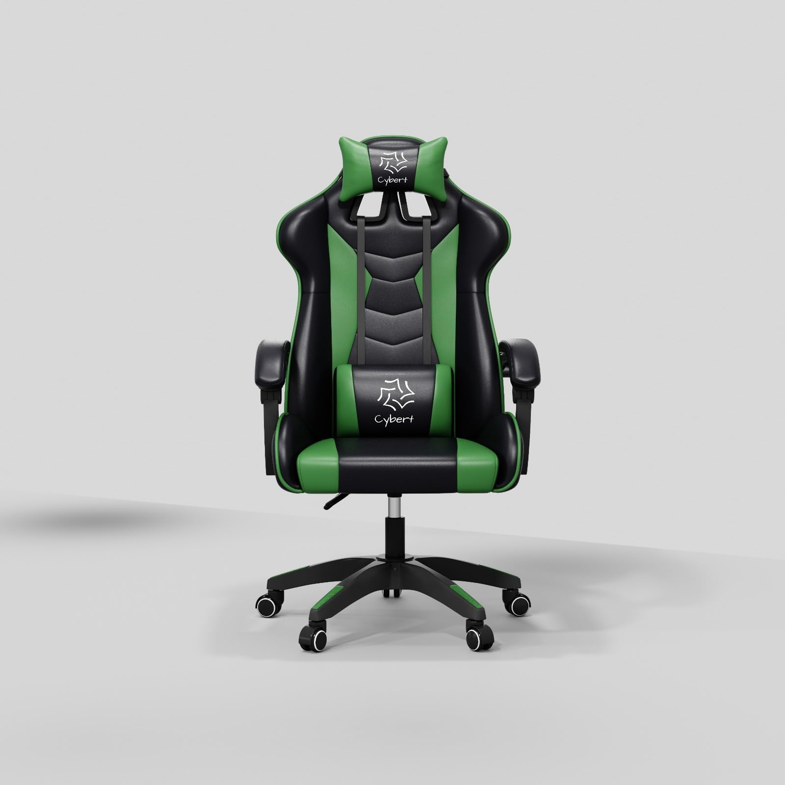Sedia da Gaming Gamer Poltrona da Ufficio Scrivania Girevole Braccioli Design Ergonomico Supporto Lombare Meccanismo di Inclinazione Nero-Rosso (Nero/verde)