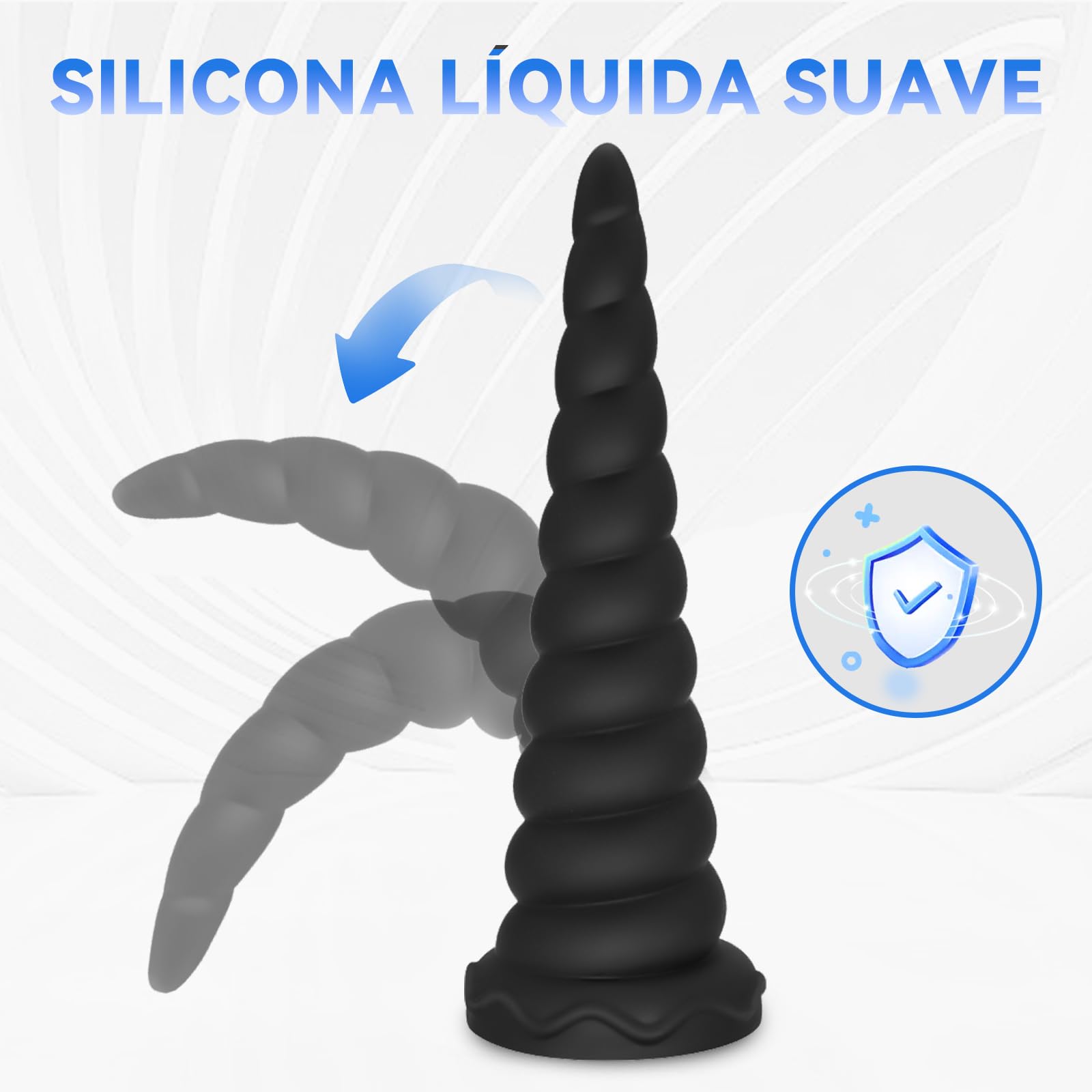 Plug Anal Juguetes Sexuales, Yadonis Dildo Butt Plug Juguetes Eróticos para Pareja Sexuales, Silicona Grande Dilatadores Anales con Potente Ventosa para Mujeres y Hombres, Masaje Próstata Sex Toy