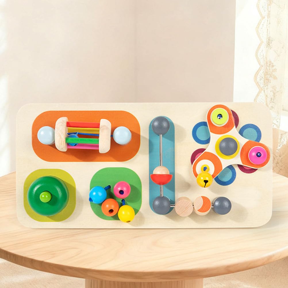 Board attività in Legno Montessori per Bambini, Giocattolo Sensoriale, Giocattolo Educativo per Abilità Motorie Fini