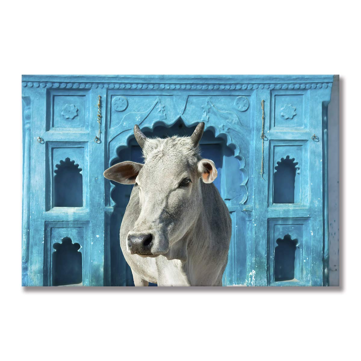Affiche Vache Highland toile animaux 21x90 cm décoration salon sans cadre