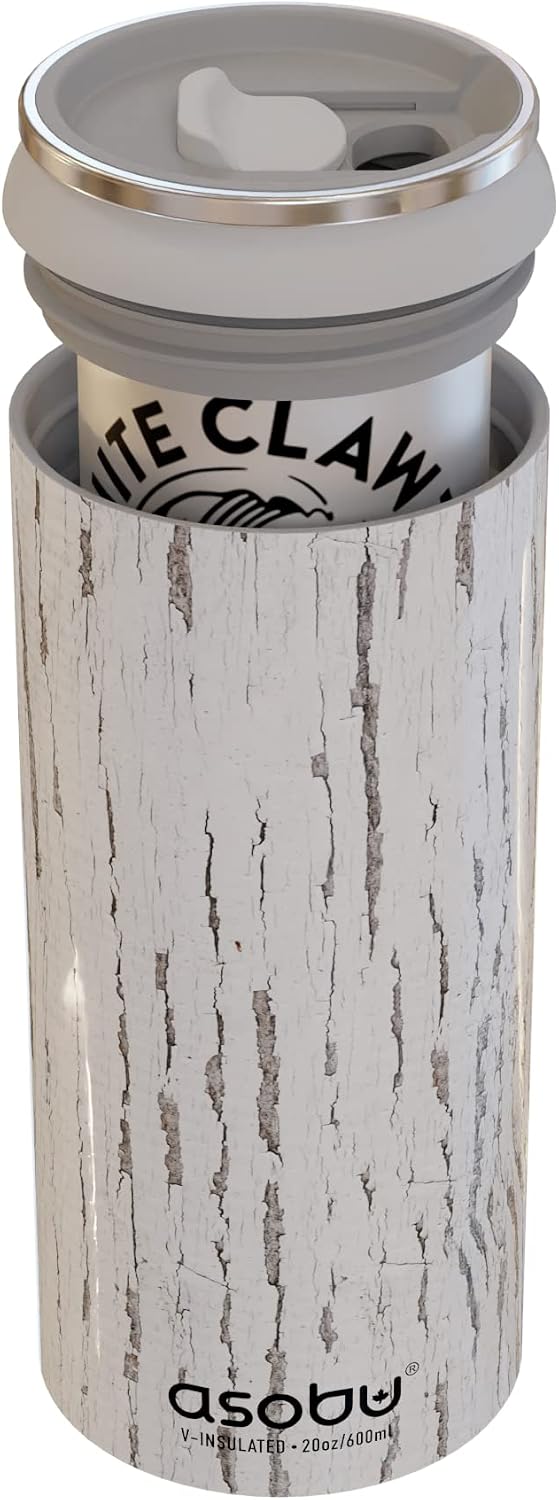 asobu Multi Can Cooler Insulated Sleeve fits for Slim and Standard 12 Oz and 16 Oz Hard Seltzer, Soda, Beer or Energy Drinks and all standard size Beer Bottles (White)