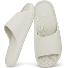 Shower Shoes for Women & Men - Non Slip Quick Drying Bathroom Slipper - Soft EVA Cloud Slides with Arch Support for Gym, Dorm, Pool & Indoor Safety