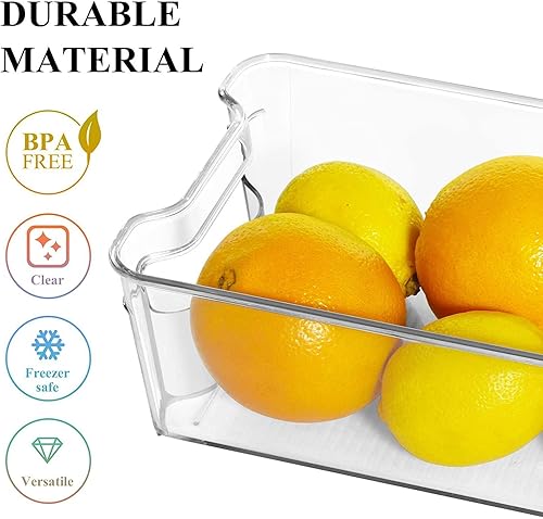 Miniatura 7 de Hyjjlele - Paquete de 7 contenedores organizadores de refrigerador, organización y almacenamiento de despensa, sin BPA, para refrigerador,