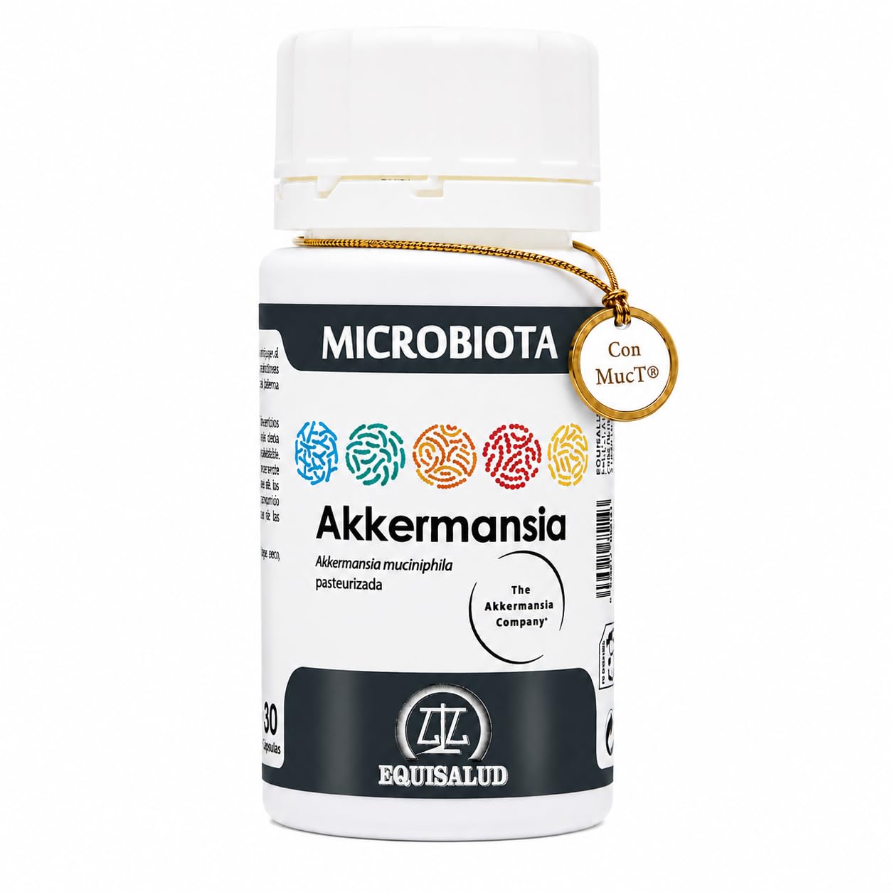 Microbiota Akkermansia 30 Cápsulas | Barrera Intestinal y Sistema Inmunitario | Con Vitamina A | Equisalud