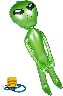 Totority 4 Sets Inflatable Alien Kidcraft Playset Alien Toys Summer Balloons Alien Inflates Halloween Inflatable Toys Blow up Dolls for Men PVC Balloons Summer Inflatable Toys Party Props