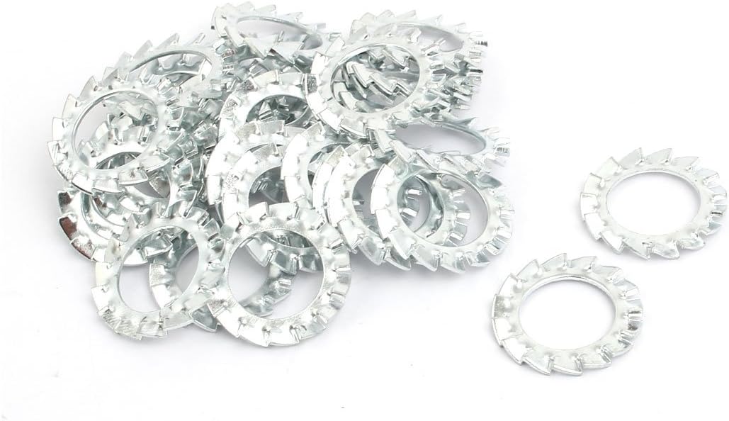 14mm Inner Quality Parts Dia Carbon Steel Zinc Plated External Tooth Lock Washer 30pcs Model:43as524qo542