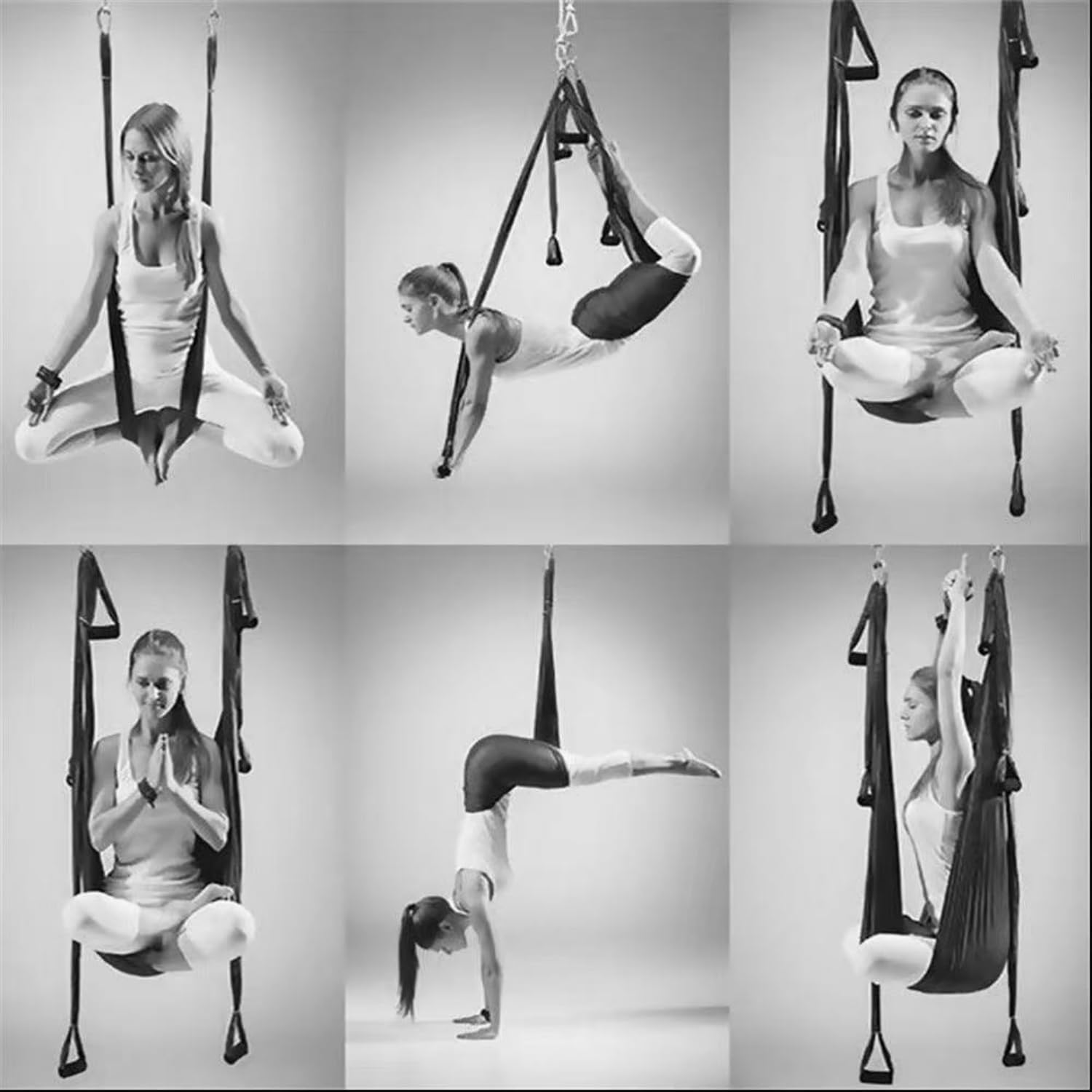 Aerial Yoga Swing Set - Heavy-Duty Inversion Hammock sensory swing, Indoor/Outdoor Fitness Sling for Yoga & Pilates, 300lbs Capacity Hanging Straps
