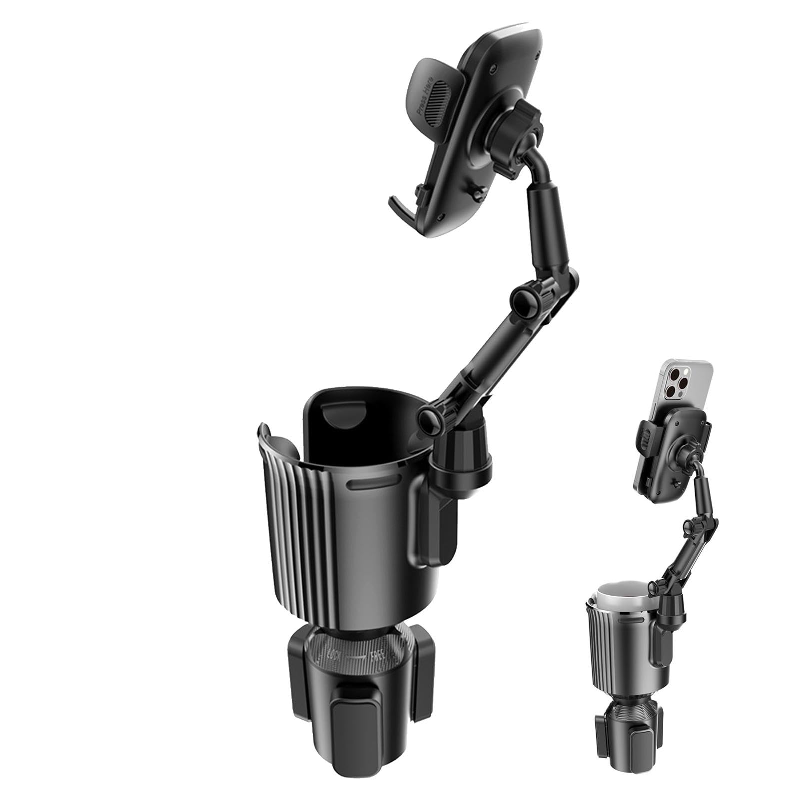 Extenseur de porte-bouteille d'eau de voiture et support téléphone Teksome - 8