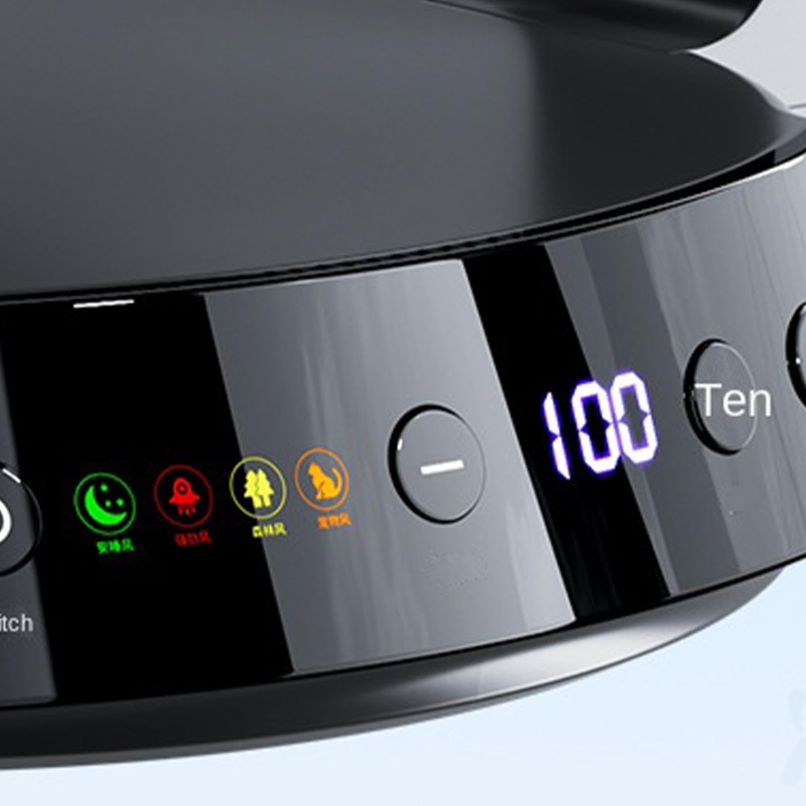 Ventilatore Da Tavolo Display digitale, velocità regolabile, ricaricabile | ventilatore da tavolo silenzioso Per Comodino Cucina Soggiorno Ufficio Domestico Studio Dormitorio