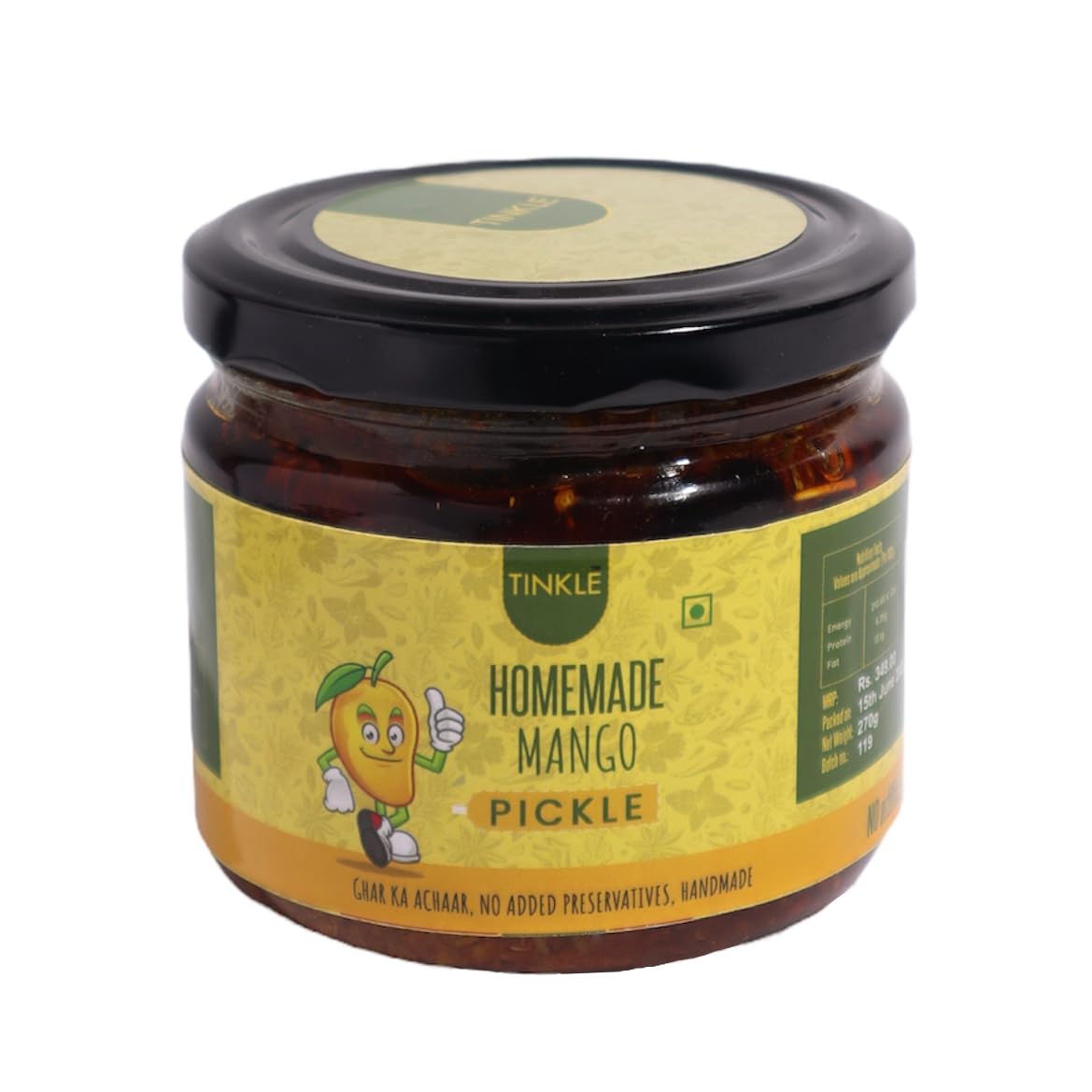 Tinkle Homemade Mango Pickle | Buy 1 and Get 1 | BOGO | Bihari Style | Less Oil | No Preservatives | Sun Dried | 100% Natural Ingredients Used | No Vinegar (B0C9QP5B3B) Amazon Price History, Amazon Price Tracker
