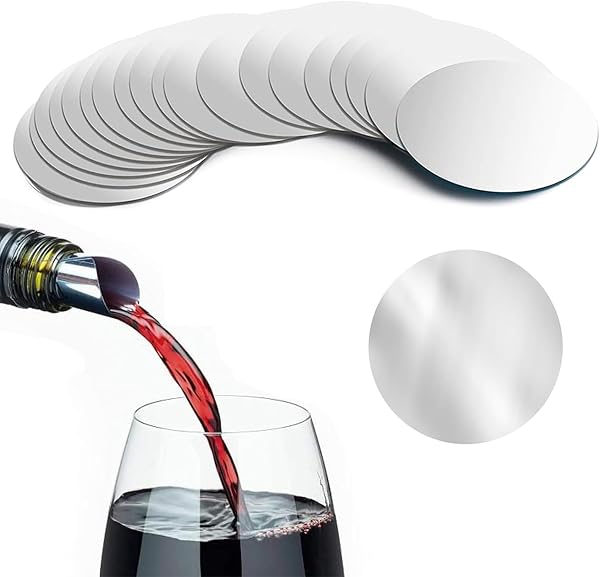 ANDSHUAI discos antigoteo de vino, 20 piezas