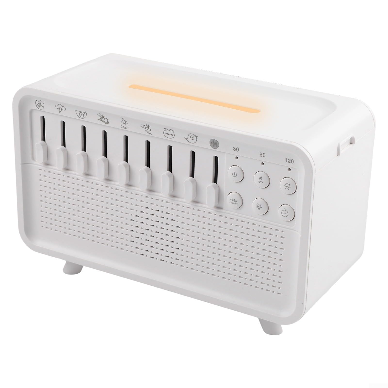 Macchina multifunzionale di rumore bianco con l'altoparlante della luce notturna dell'umidificatore del diffusore dell'olio essenziale per l'aiuto di sonno