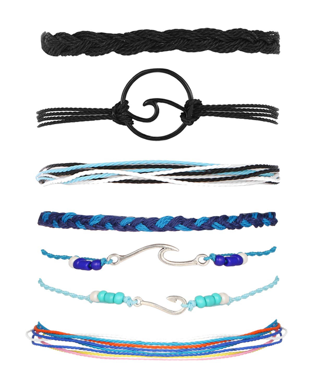 choice of all String Bracelets for Women Boho Wave Surfer Beach Vsco Bracelets Set Summer Friendship Jewelry Accessories Beach Stuff
