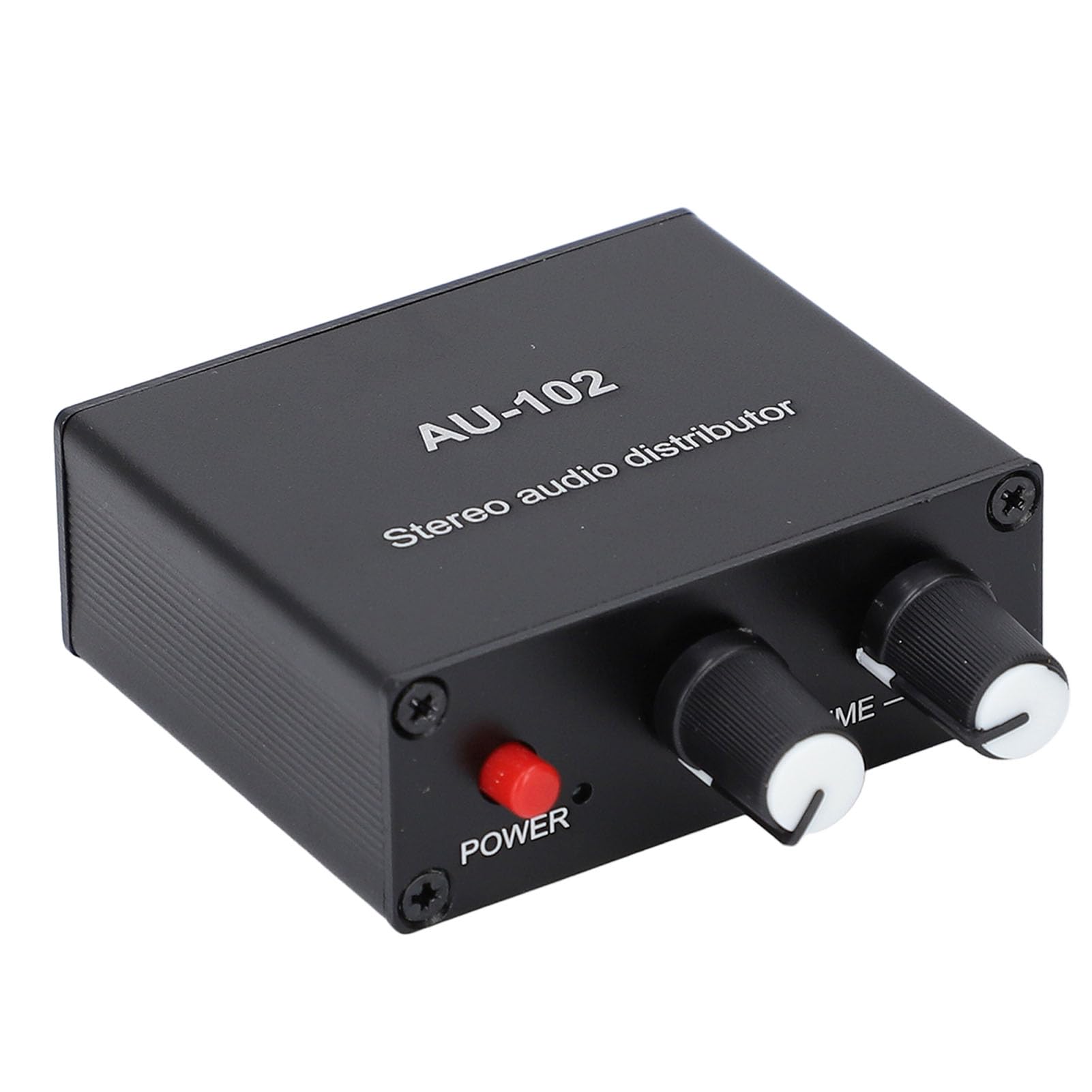 Active Sound Distributor, 2 Way 1 in 2 Out Mini Amp mit Unabhängiger Lautstärke Regelung, für Kopfhörer und Sound Amps DC5V