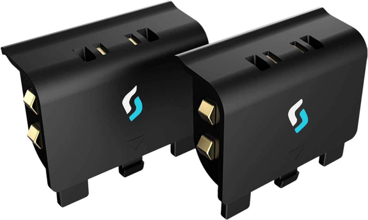 Sliq Gaming Xbox One Dual Battery Pack for Xbox One (Black)