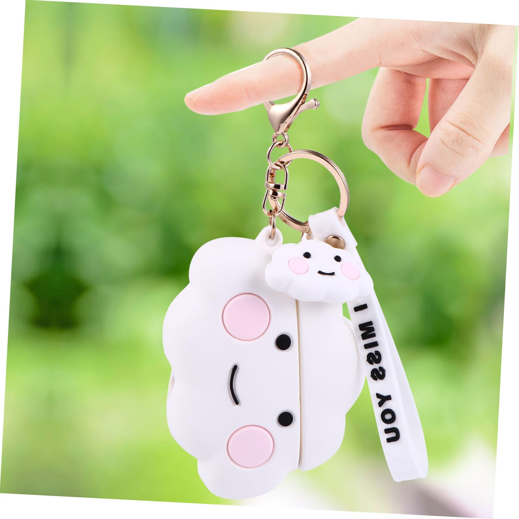 Hemobllo 2pezzi Cuffie Wireless Custodia Silicone e Protettiva Per Design Cloud Facile Accesso Alla Ricarica Resistente Agli Urti Materiale Selezionato Per
