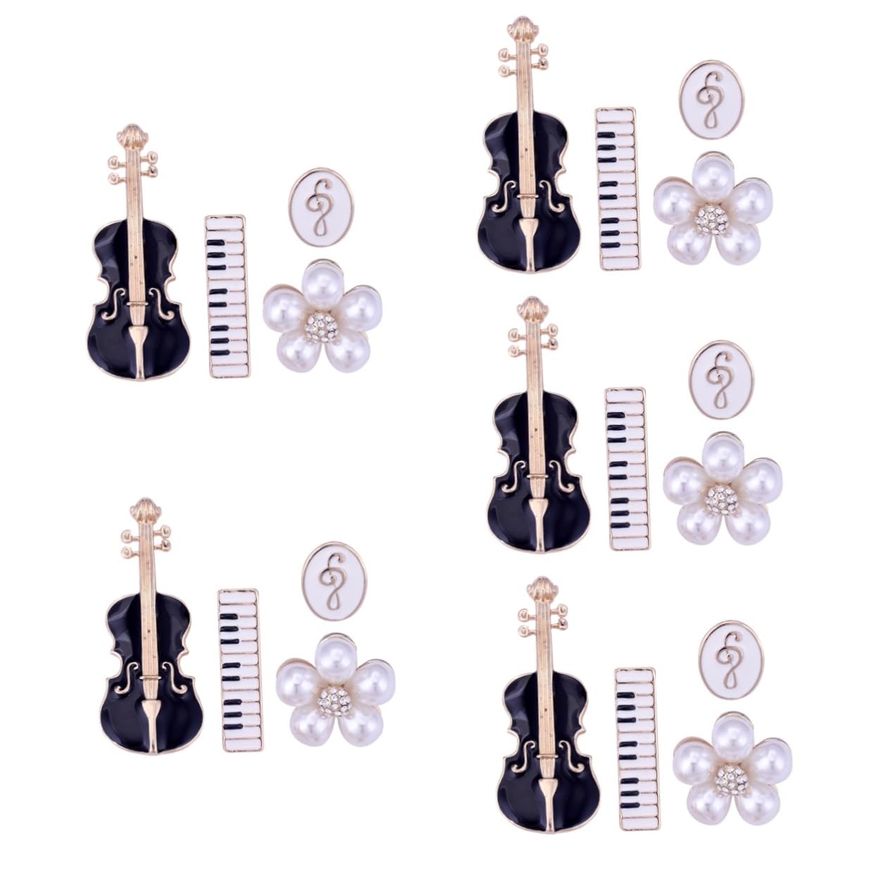 BESPORTBLE Spilla Violino Per Bavero Musicali Accessorio Per Amanti Della E Speciali