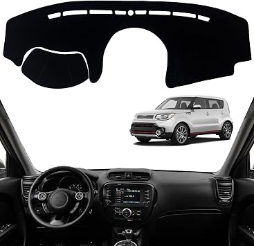 Dashboard Dash Board Cover Mat Pad Carpet Non-Slip Custom Compatible with Kia Soul 2014-2019 Protector Sun Shield