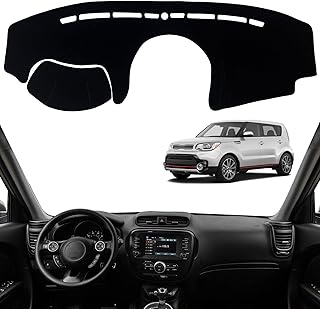 Dashboard Dash Board Cover Mat Pad Carpet Non-Slip Custom Compatible with Kia Soul 2014-2019 Protector Sun Shield