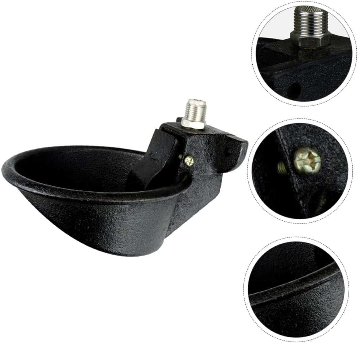 2pcs Automatic Pig Drinking Tool High Density Iron Feeder with Smooth Surface for Home Use Creative Water Feeder Design Convenient and Practical Animal Waterer for Farm Animals