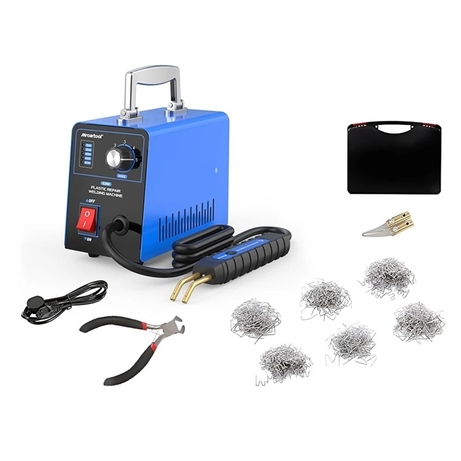 Saldatrice portatile per riparazione di graffette in plastica C210, saldatrice ad arco portatile da 80 W, set di utensili Kit Riparazione Paraurti Auto