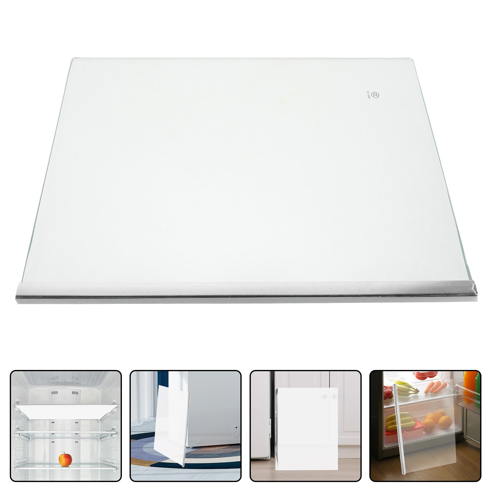 NUOBESTY Ripiano in Vetro Temperato Trasparente per Frigorifero 300X290 MM Divisorio Integrato Ripiano Sostitutivo per Congelatore Organizzazione Alimenti per Cucina Domestica e