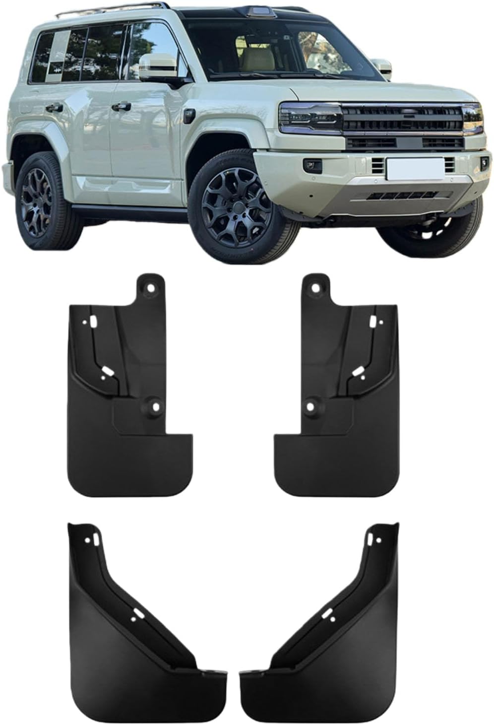 Premium Mud Flaps for BYD Leopard 5 Formula Leopard 5 2025- All-Weather Splash Guards, Front & Rear Set - 4 Piece Kit