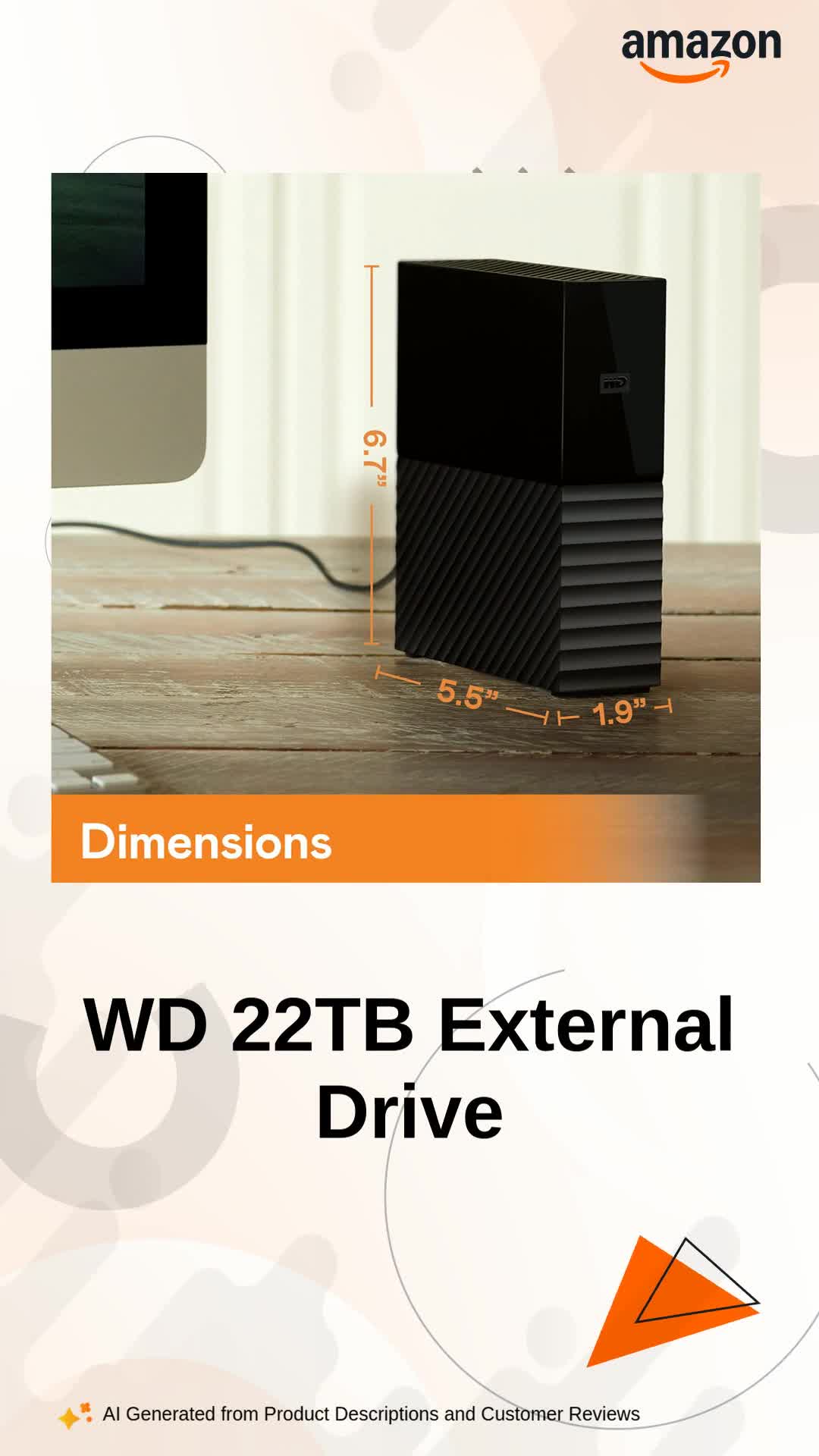 Western Digital WD 22TB My Book Desktop External Hard Disk Drive