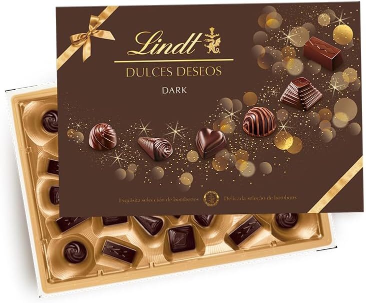 Caja de bombones Lindt Dulces Deseos Dark por 9,85€ (compra 3 por el precio de 2)