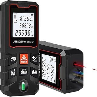 GPS portátil para topografía Medidor De Distancia Digital LCD De Medida De 40 M/60 M/80 M/100 M con Mini Telémetro De Nivel De Burbuja(80m)