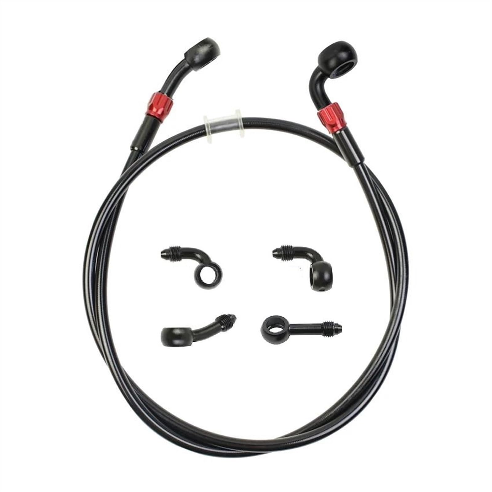 Ksxzw One Color Motorbike Part Diameter Is 10Mm Motorcycle Brake Hose Hydraulic Stainless Steel Braided Line Fluid Oil Tube 400Mm-2400Mm(1700Mm)