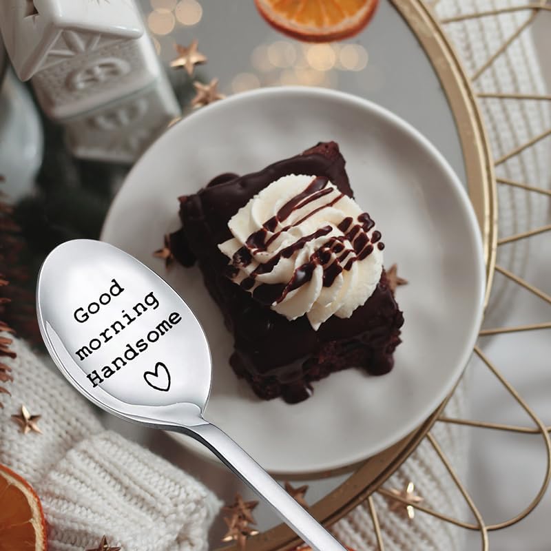 Miniatura 2 de Regalos de cumpleaños de aniversario para él, esposo, novio, buenos días, hermosa cuchara de regalo para esposo, regalos de Navidad para maridos,