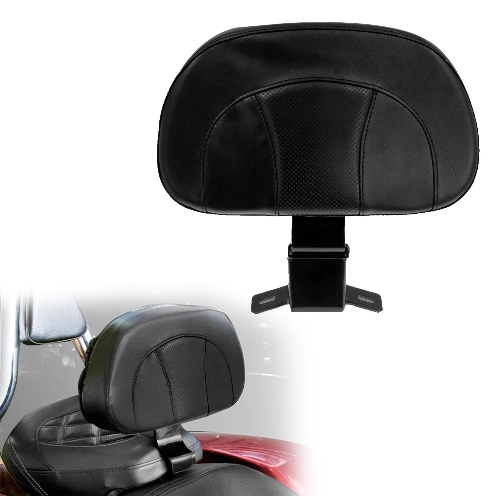 Kit De Montaje De Respaldo De Conductor Delantero De Motocicleta, Color Negro, para H&Arley Touring Road Glide Ultra FLTRU 2011 2012 2013 2016 2017 2018 2019 Decoración