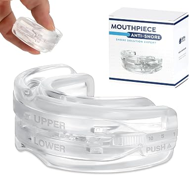 Zikenis Snoring Stopper Anti Snoring Mouthpiece Effective Bite Splints Anti Snoring Splint Against Bite Splint Night Against Teeth Grinding and Snoring for All Mouth Types for Men and Women