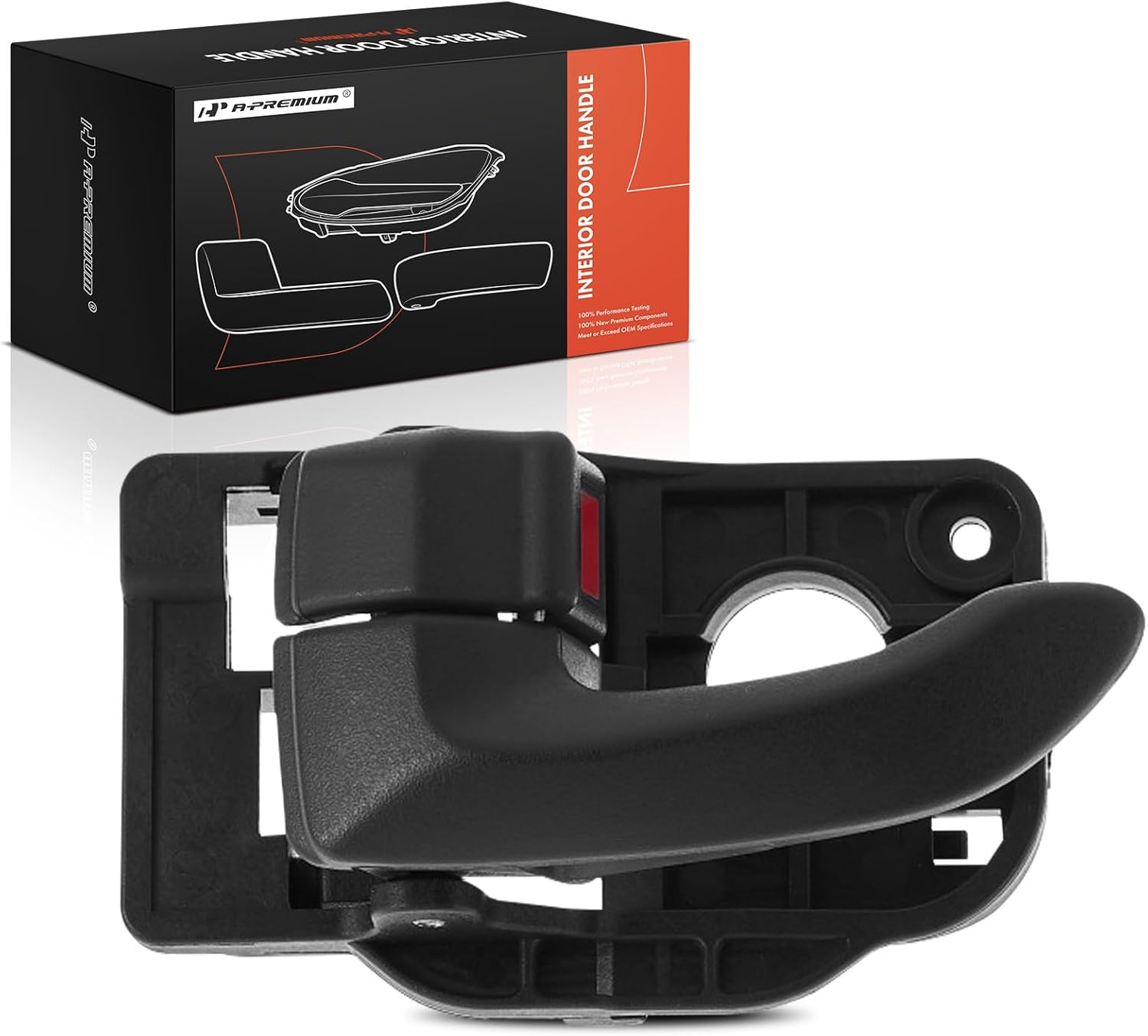 A-Premium Front or Rear Left Driver Side Interior Door Handle Compatible with Kia Soul 2010 2011 2012 2013, Black, Replace# 82610-2K000WK