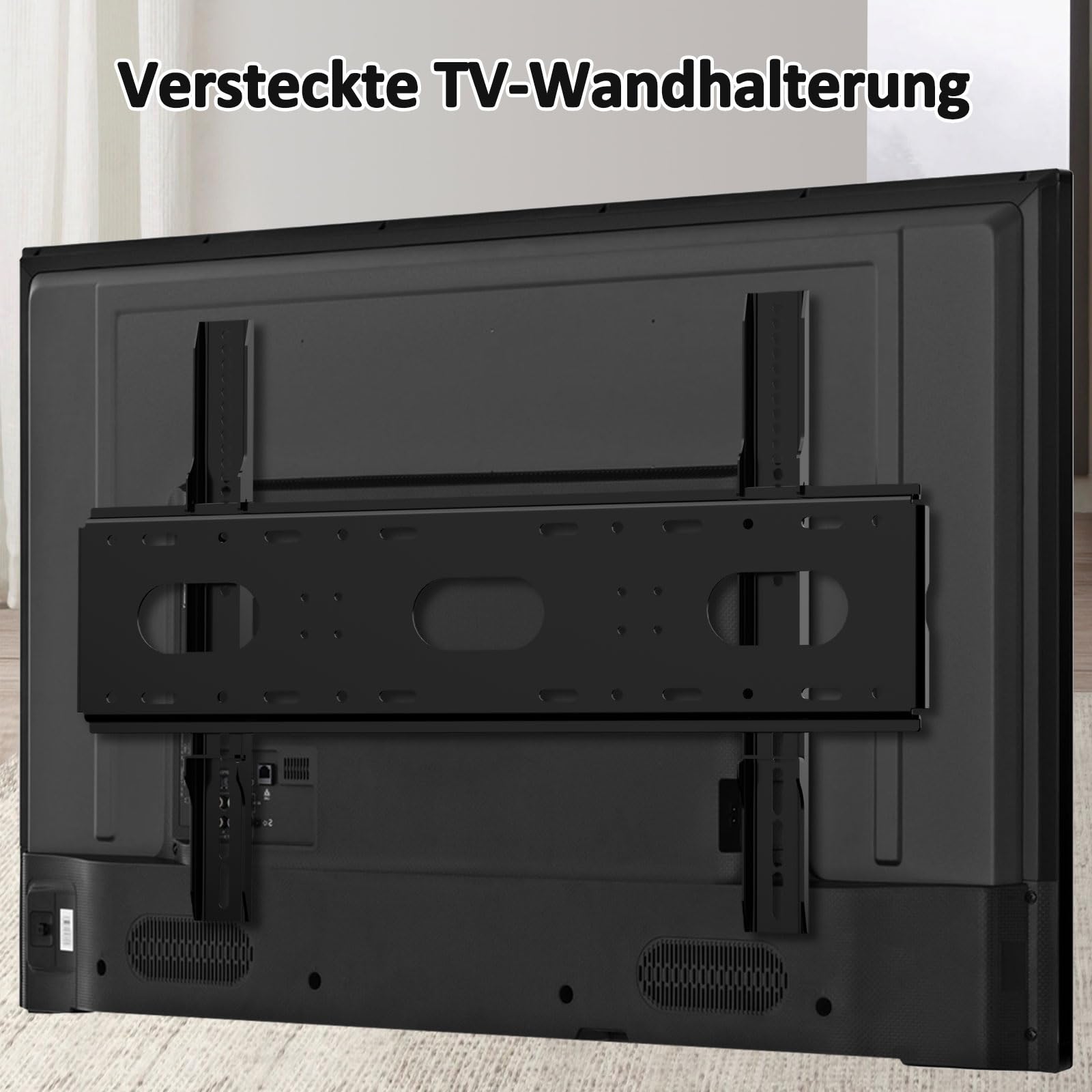 Soporte de pared inclinable para televisores de 42 a 90 pulgadas, LCD LED o monitor de hasta 100 kg, VESA máx. 750 x 500 mm, ultra fino, pesado, soporte de pared para TV