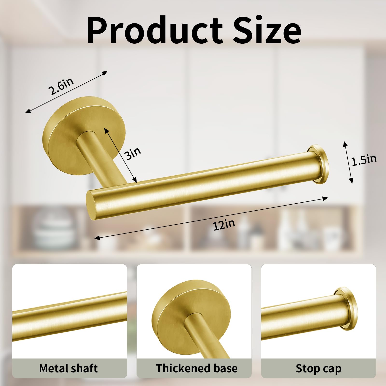 Toilet Paper Holder, Eolax Perforated Roll Holder, Wall Mounted, Set of 2, Stainless Steel - Image 3