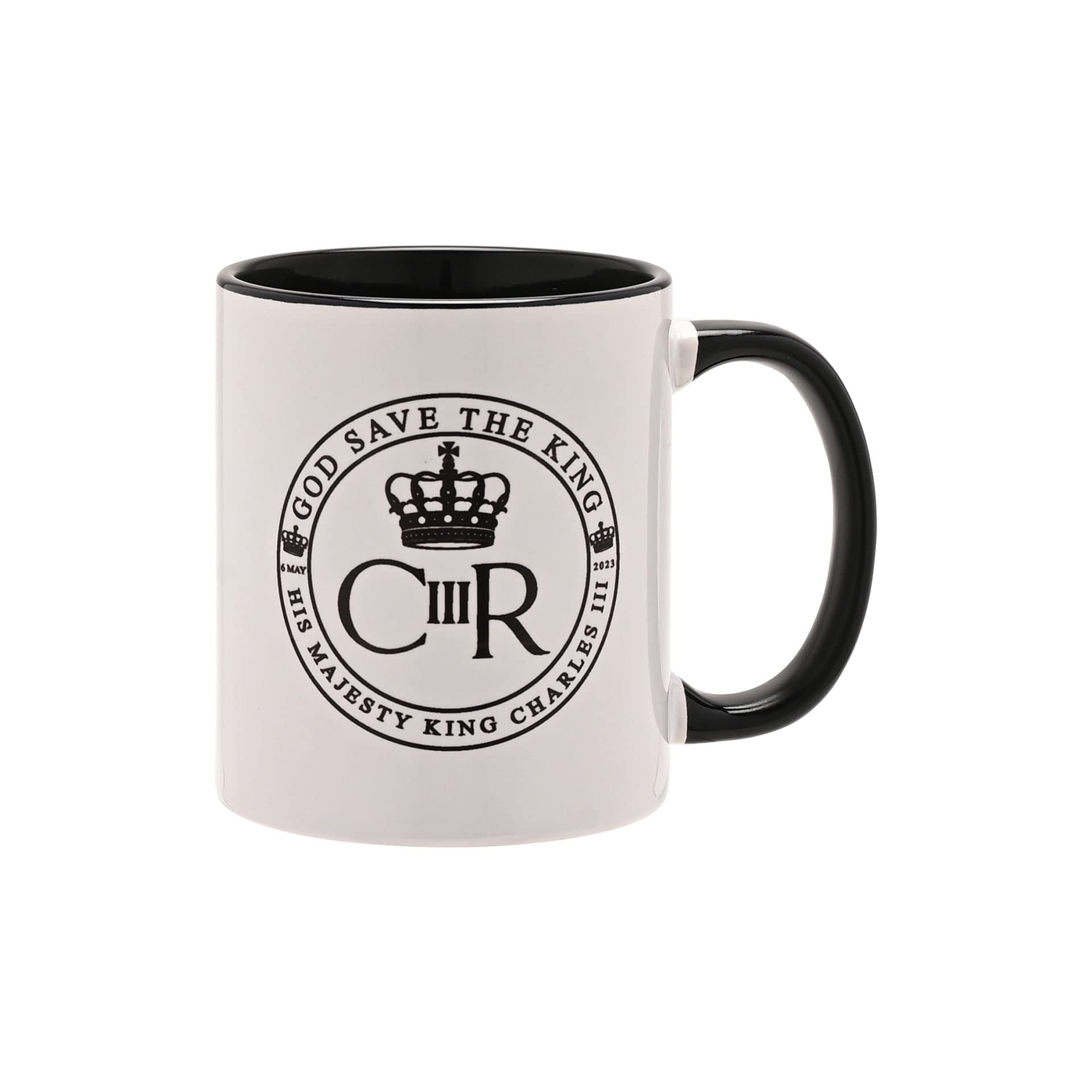 Widdop Made in UK King Charles III Coronation Commemorative Mug - God Save The King, White