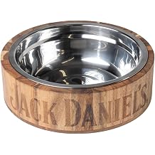 Jack Daniel's s Pet Bowl for Dogs & Cats - Non-Slip, Easy Clean - JD-30600