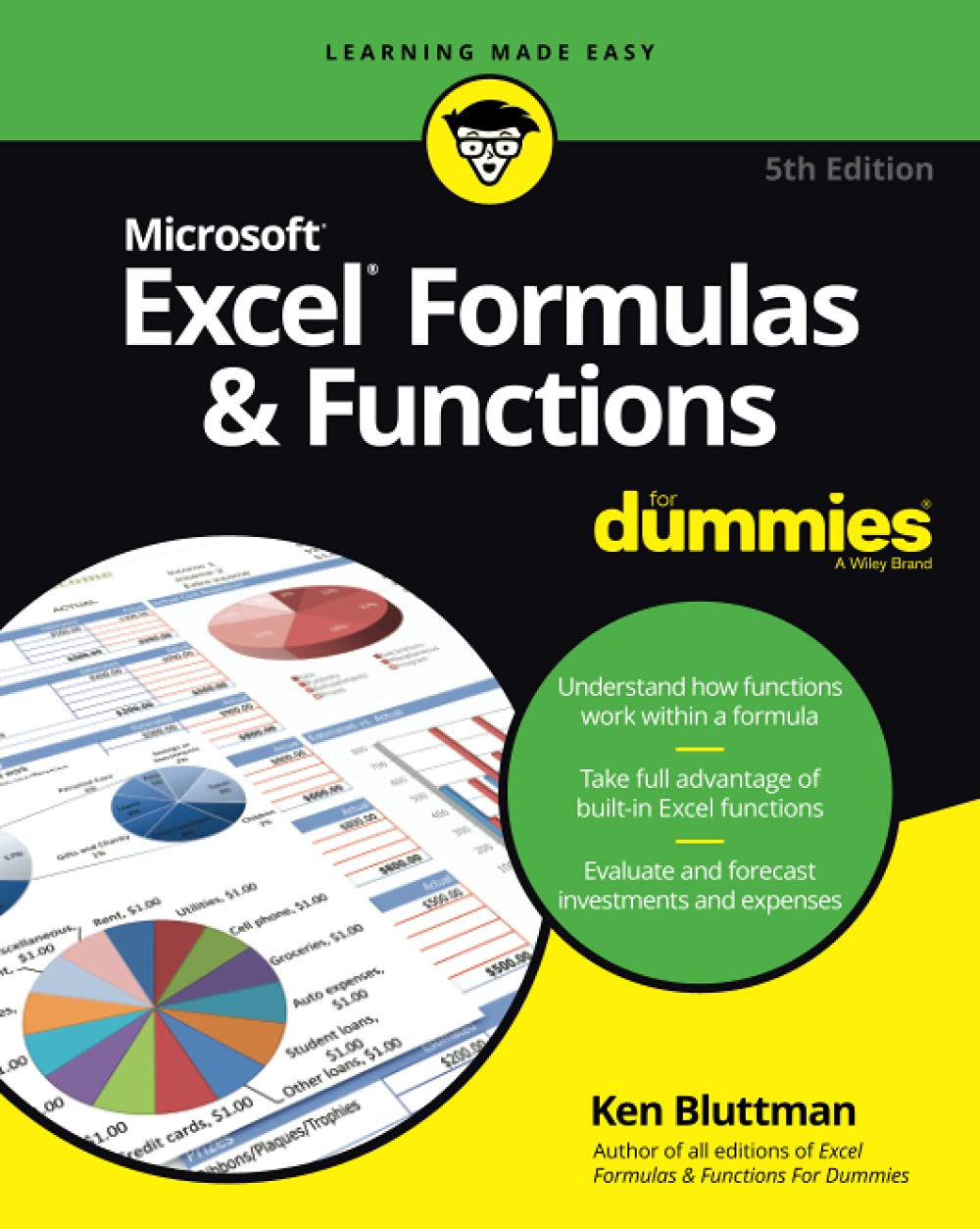Excel Formulas And Functions Fd, 5e (For Dummies): Bluttman, Ken ...