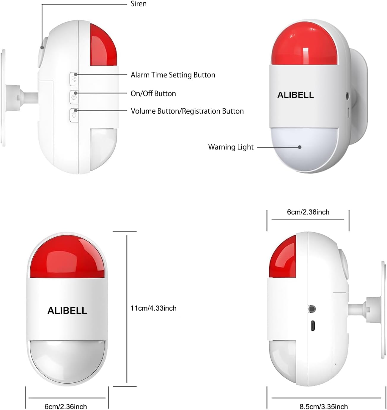 Siren unit with working temperature range