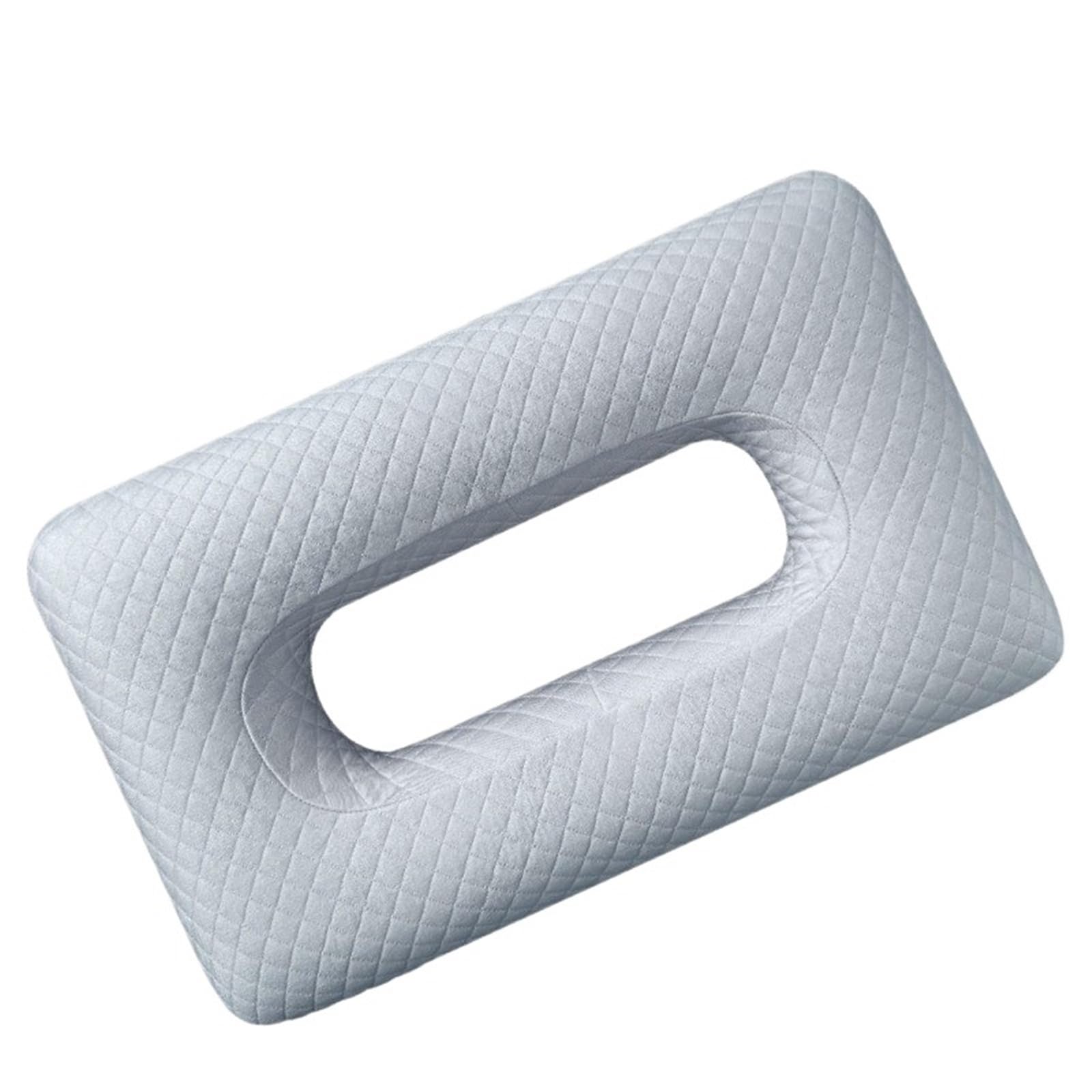LuoAXINN Piercing Pillow Earring Hole Pillow Hollow out Memory Foam Ear Protection Side Spers No Prure Rectangular(Color 4)