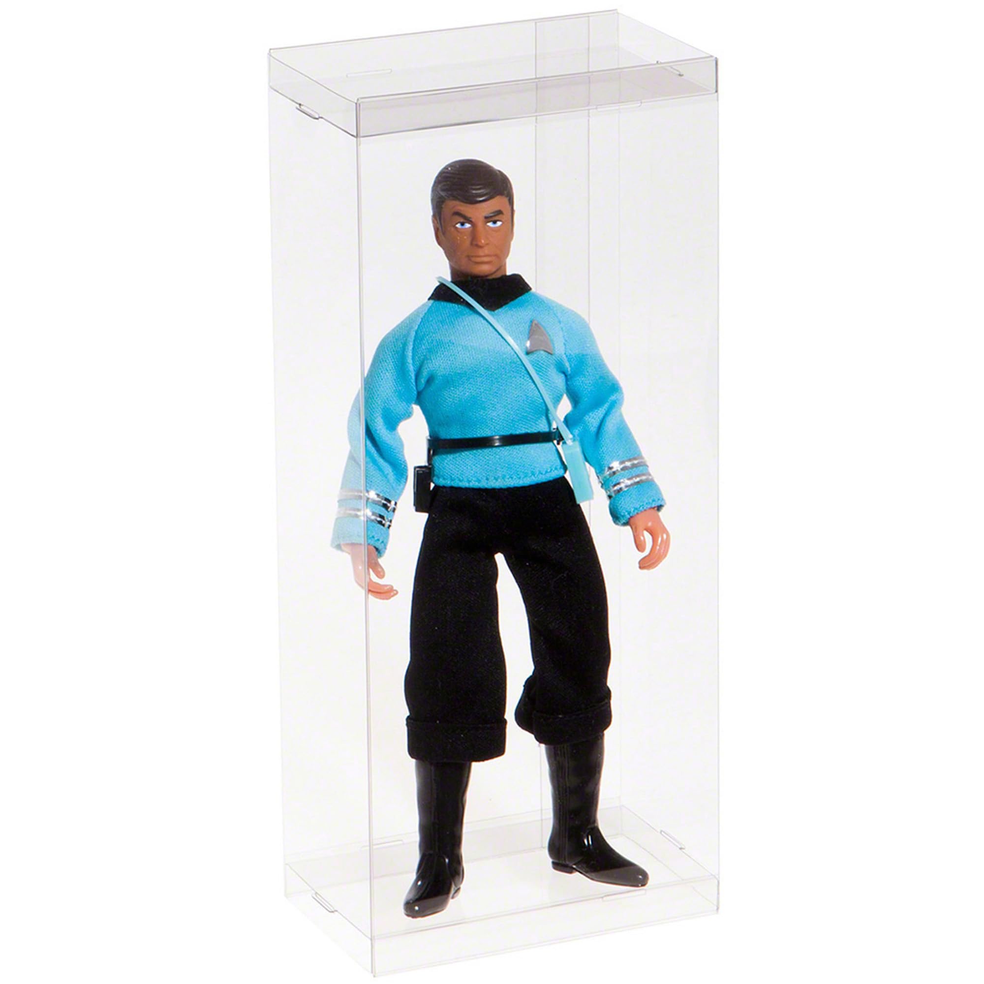 DollSafe Clear Folding Display Box for 7-8 inch Dolls and Action Figures, 4